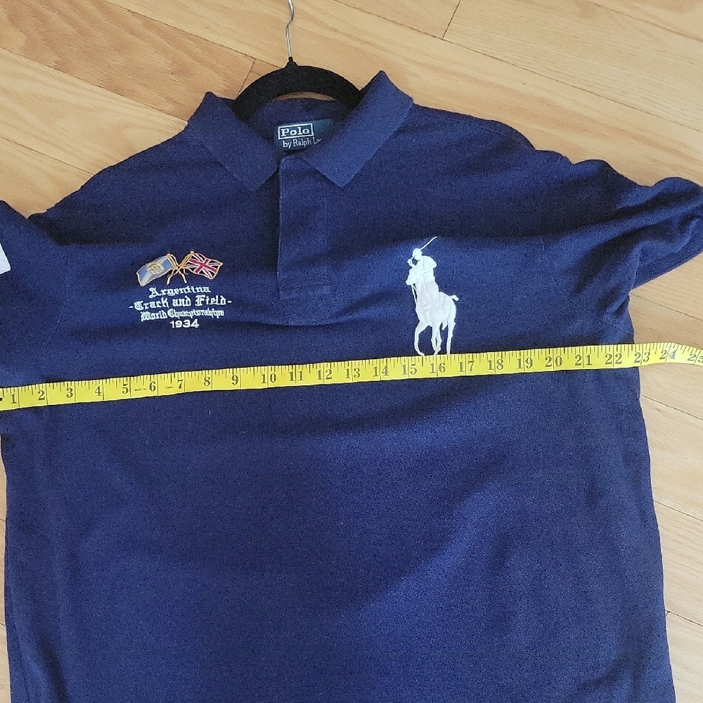Vintage Polo By Ralph Lauren Big Pony Argentina Track And Field 1934 Polo Shirt - Picture 7 of 12